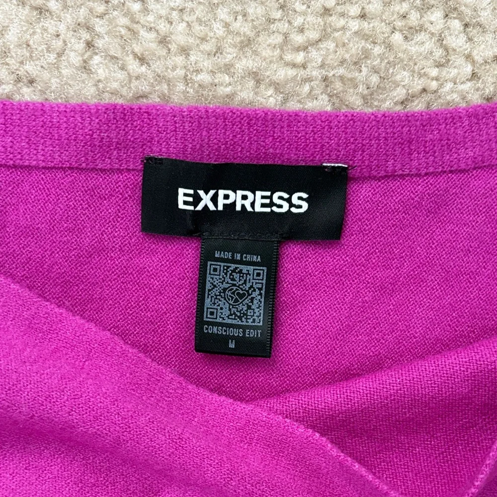 Express Fuchsia Knit Top - Picture 2 of 2